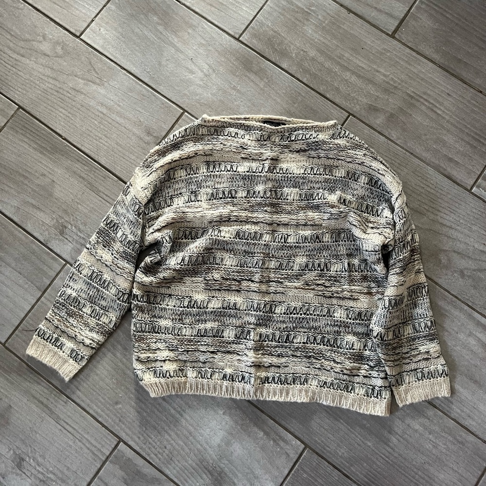 Striped/heather sweater